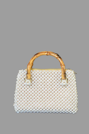 Pearl Bag with wooden handle